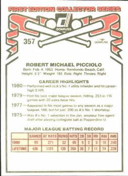 Rob Picciolo  baseball card collectible - Main Image 2
