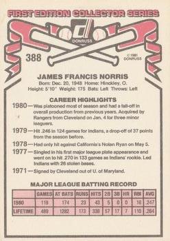 Jim Norris  baseball card collectible - Main Image 2