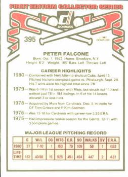 Pete Falcone  baseball card collectible - Main Image 2