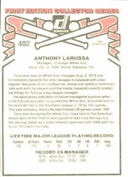 Tony LaRussa  baseball card collectible - Main Image 2