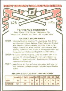 Terry Kennedy  baseball card collectible - Main Image 2