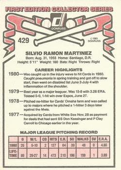 Silvio Martinez  baseball card collectible - Main Image 2