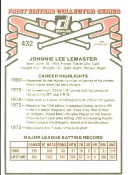 John LeMaster  baseball card collectible - Main Image 2