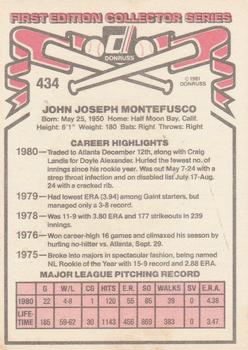 John Montefusco  baseball card collectible - Main Image 2