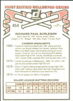 Rick Burleson  baseball card collectible - Main Image 2