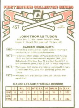 John Tudor  baseball card collectible - Main Image 2