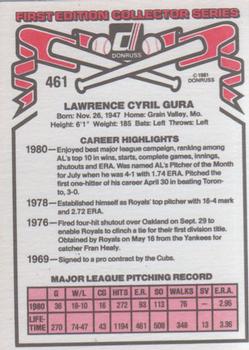 Larry Gura  baseball card collectible - Main Image 2