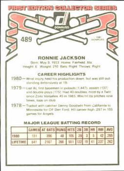 Ron Jackson  baseball card collectible - Main Image 2