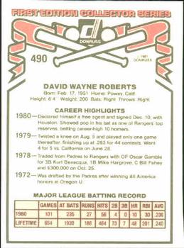 Dave Roberts  baseball card collectible - Main Image 2