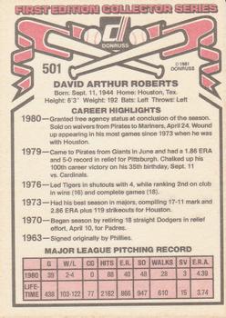 Dave Roberts  baseball card collectible - Main Image 2