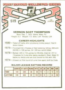 Scot Thompson  baseball card collectible - Main Image 2