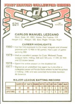 Carlos Lezcano  baseball card collectible - Main Image 2
