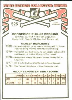 Broderick Perkins  baseball card collectible - Main Image 2