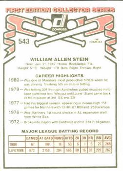 Bill Stein  baseball card collectible - Main Image 2