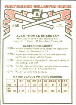 Al Hrabosky  baseball card collectible - Main Image 2