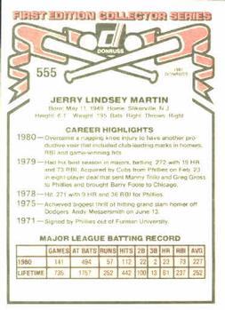 Jerry Martin  baseball card collectible - Main Image 2