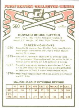 Bruce Sutter  baseball card collectible - Main Image 2