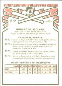 Bobby Clark  baseball card collectible - Main Image 2