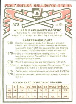 Bill Castro  baseball card collectible - Main Image 2