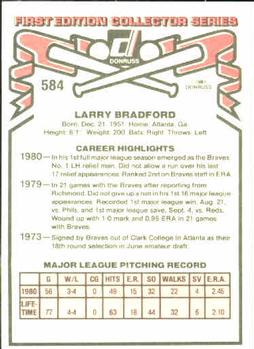Larry Bradford  baseball card collectible - Main Image 2