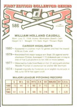 Bill Caudill  baseball card collectible - Main Image 2
