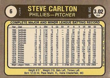 Steve Carlton  baseball card collectible - Main Image 2