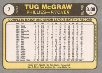 Tug McGraw  baseball card collectible - Main Image 2