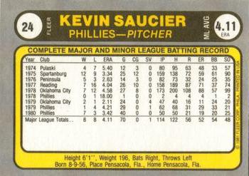 Kevin Saucier  baseball card collectible - Main Image 2