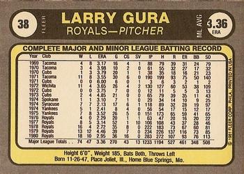 Larry Gura  baseball card collectible - Main Image 2
