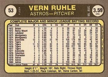 Vern Ruhle  baseball card collectible - Main Image 2