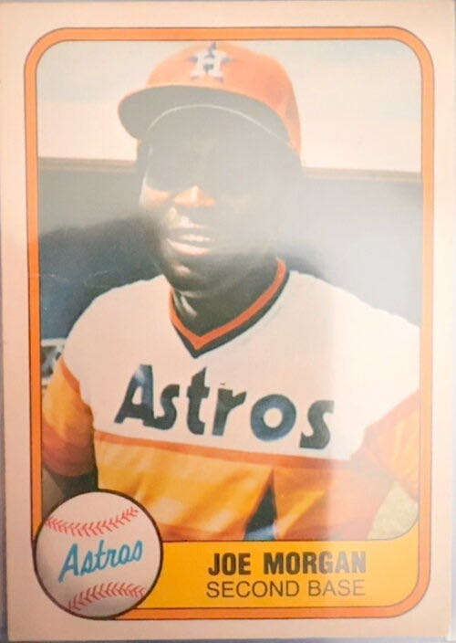 Joe Morgan  baseball card collectible - Main Image 3