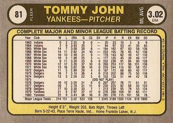 Tommy John  baseball card collectible - Main Image 2