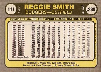 Reggie Smith  baseball card collectible - Main Image 2