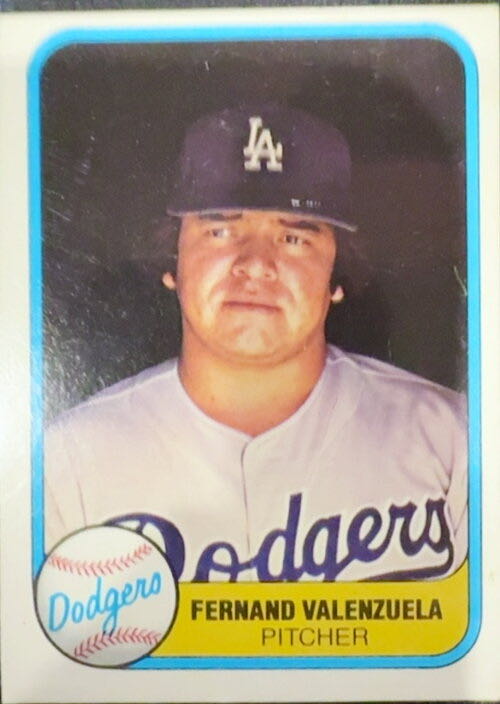 Fernando Valenzuela  baseball card collectible - Main Image 3