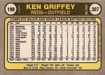 Ken Griffey  baseball card collectible - Main Image 2