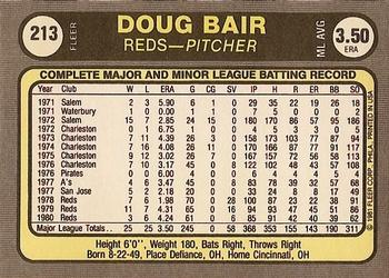 Doug Bair  baseball card collectible - Main Image 2
