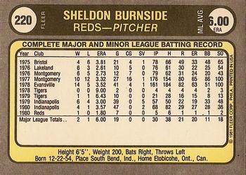 Sheldon Burnside  baseball card collectible - Main Image 2