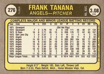 Frank Tanana  baseball card collectible - Main Image 2