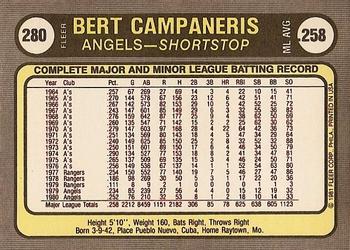 Bert Campaneris  baseball card collectible - Main Image 2