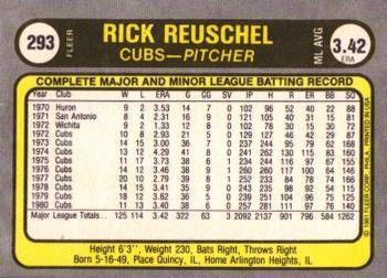Rick Reuschel  baseball card collectible - Main Image 2