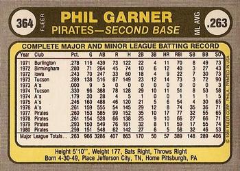 Phil Garner  baseball card collectible - Main Image 2