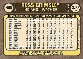 Ross Grimsley  baseball card collectible - Main Image 2