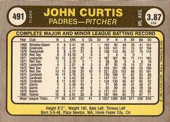 John Curtis  baseball card collectible - Main Image 2