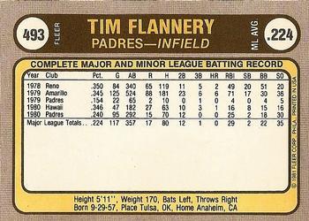 Tim Flannery  baseball card collectible - Main Image 2