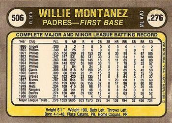 Willie Montanez  baseball card collectible - Main Image 2