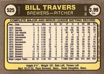 Billy Travers  baseball card collectible - Main Image 2