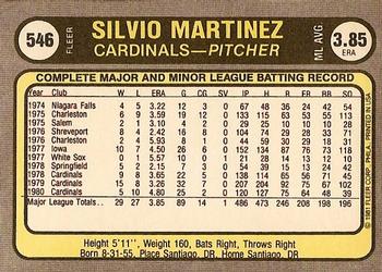 Silvio Martinez  baseball card collectible - Main Image 2