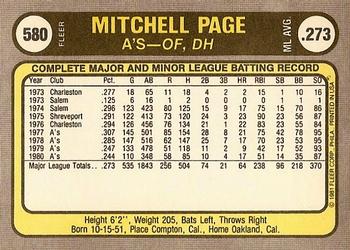 Mitchell Page  baseball card collectible - Main Image 2