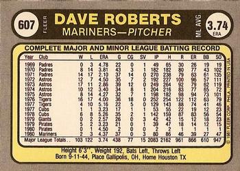 Dave Roberts  baseball card collectible - Main Image 2