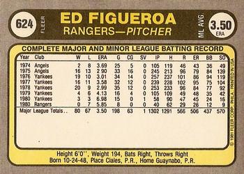 Ed Figueroa  baseball card collectible - Main Image 2